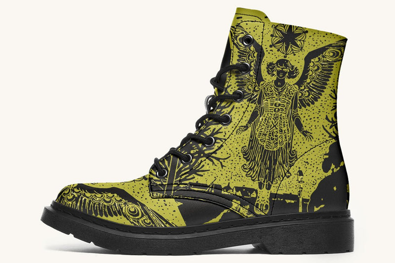 Call Upon the Star Green Black Boots - Jaded Lament