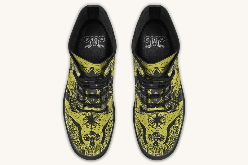 Call Upon the Star Green Black Boots - Jaded Lament