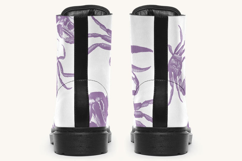 Crawl the Sea of Stars Purple White Boots - Jaded Lament