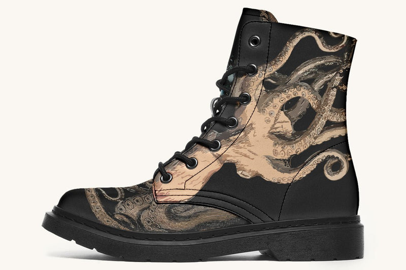 Kraken Unleashed Black Boots - Jaded Lament