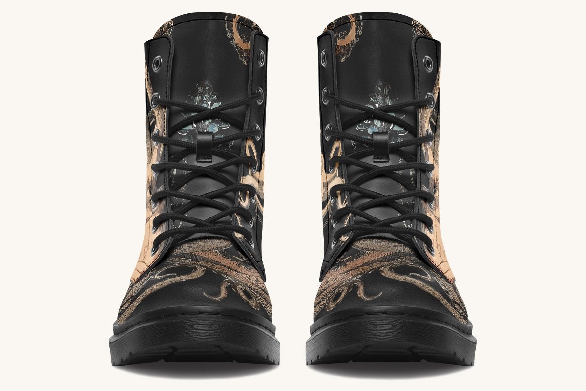 Kraken Unleashed Black Boots - Jaded Lament