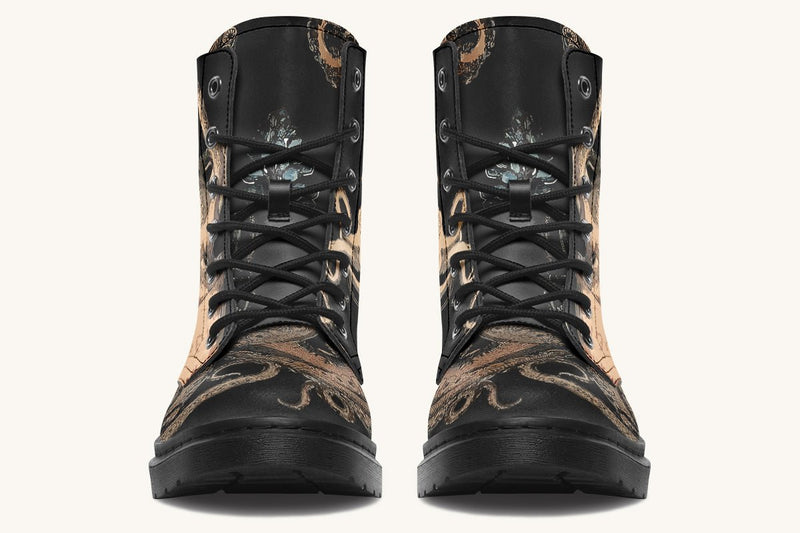Kraken Unleashed Black Boots - Jaded Lament