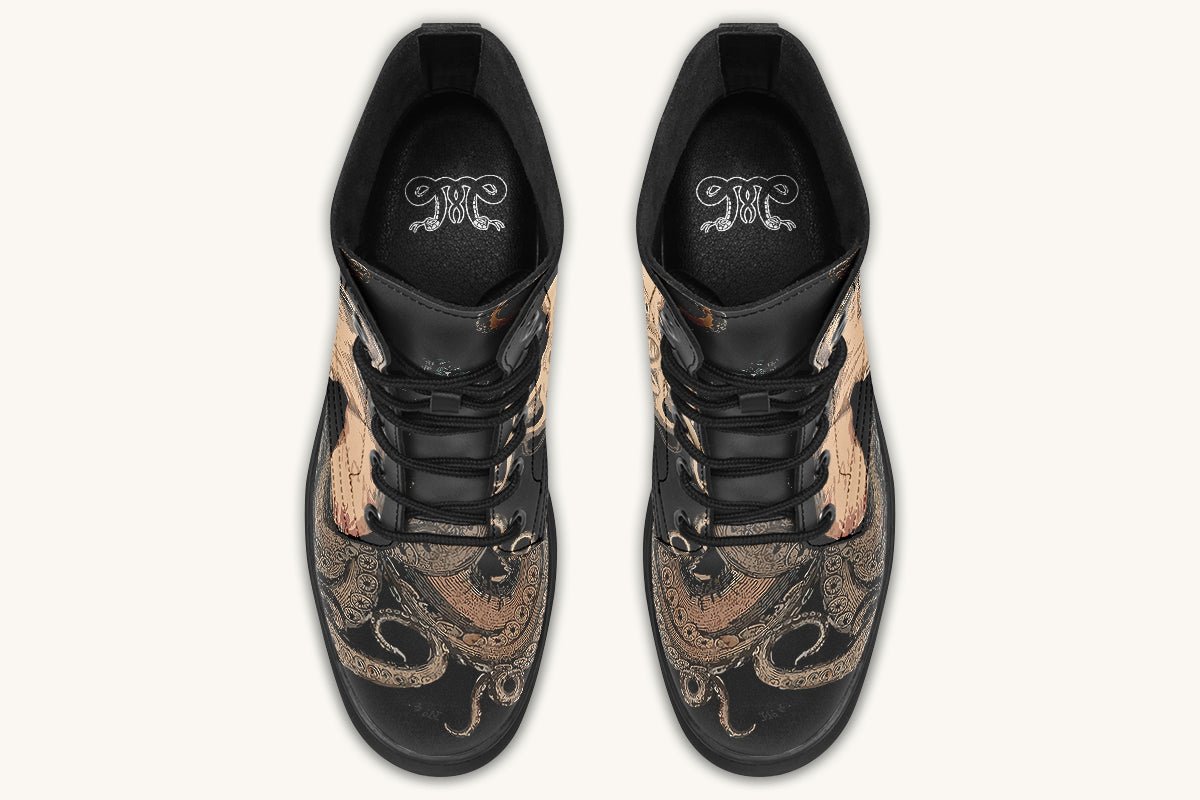 Kraken Unleashed Black Boots - Jaded Lament