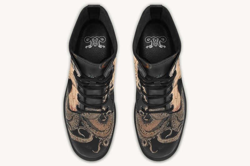 Kraken Unleashed Black Boots - Jaded Lament