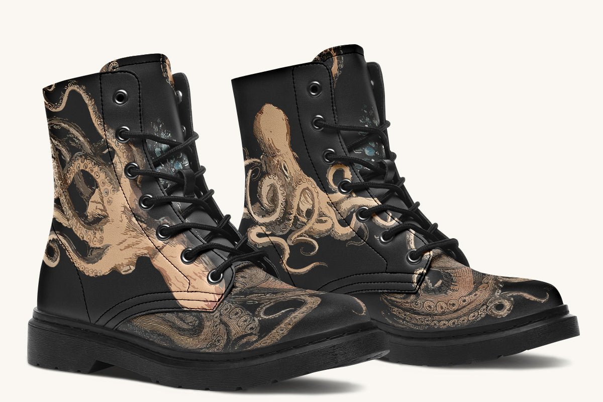 Kraken Unleashed Black Boots - Jaded Lament