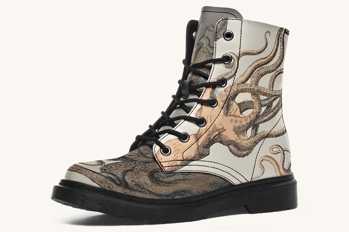 Kraken Unleashed Light Brown Boots - Jaded Lament