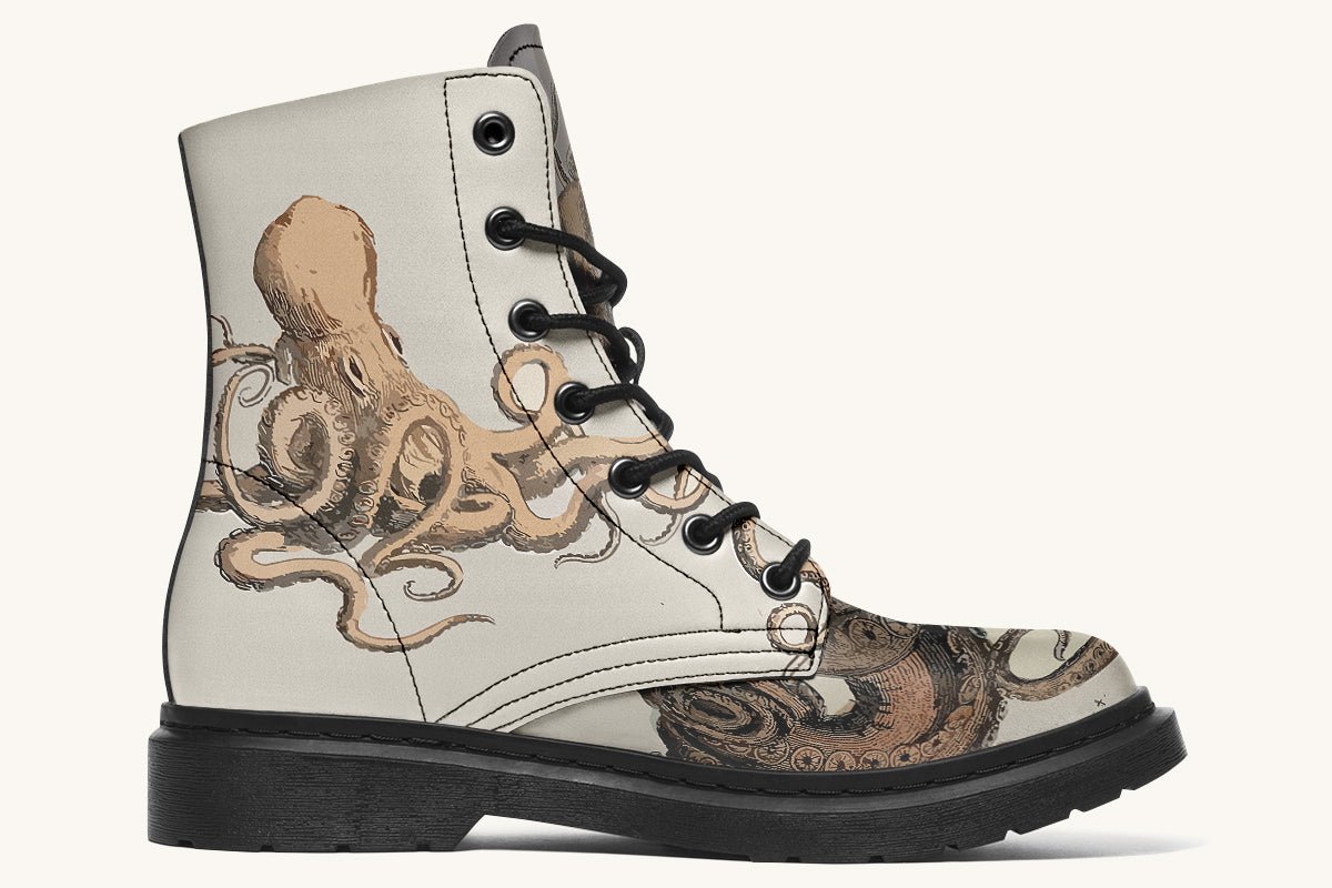 Kraken Unleashed Light Brown Boots - Jaded Lament
