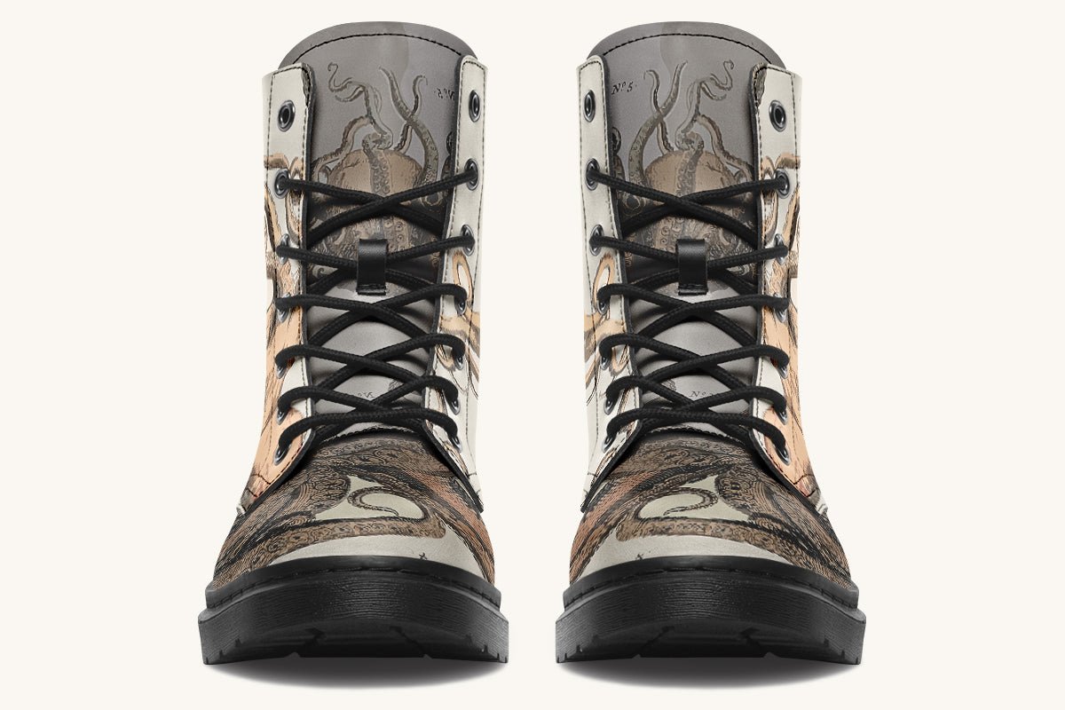 Kraken Unleashed Light Brown Boots - Jaded Lament