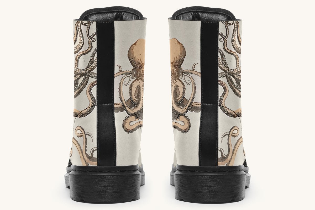 Kraken Unleashed Light Brown Boots - Jaded Lament