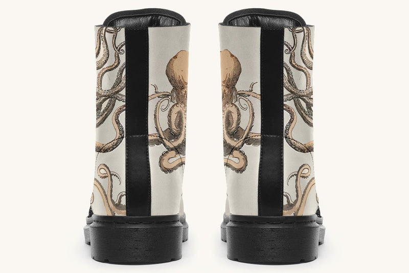 Kraken Unleashed Light Brown Boots - Jaded Lament