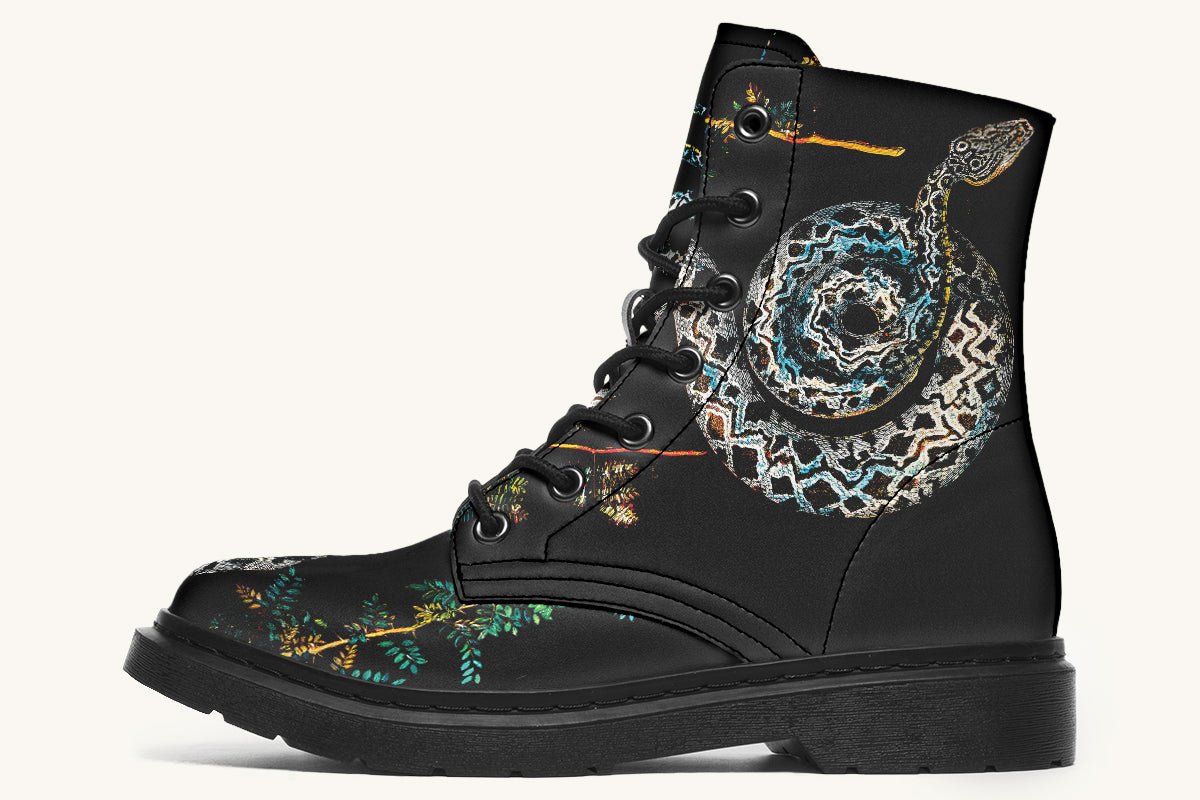 Serpent in Bloom Boots - Jaded Lament
