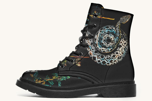 Serpent in Bloom Boots - Jaded Lament