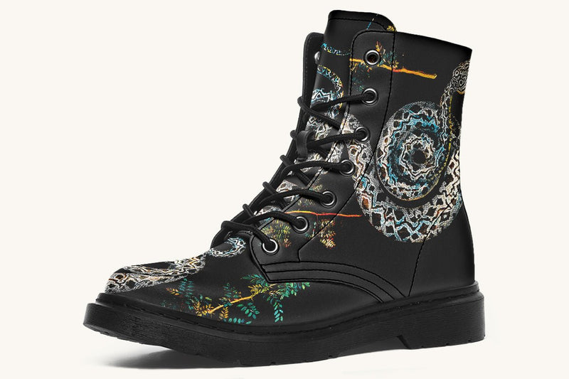 Serpent in Bloom Boots - Jaded Lament