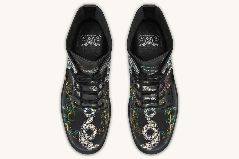 Serpent in Bloom Boots - Jaded Lament