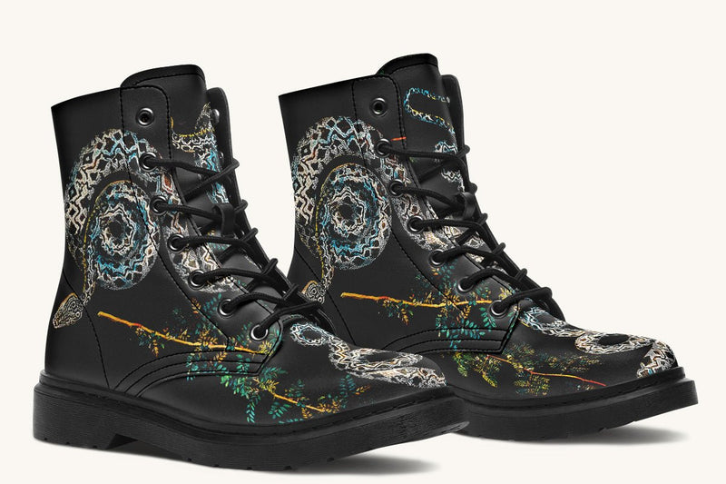 Serpent in Bloom Boots - Jaded Lament