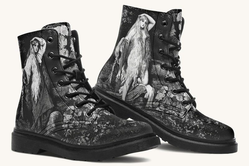 She Watched the Bones Sink Black Boots - Jaded Lament