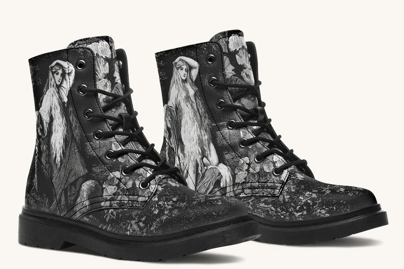 She Watched the Bones Sink Black Boots - Jaded Lament