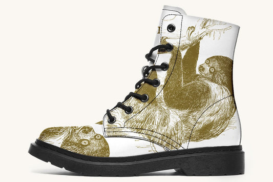 The Sloth Stays Brown White Boots - Jaded Lament