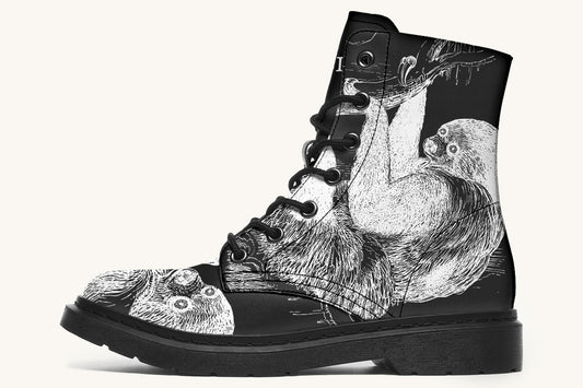 The Sloth Stays White Black Boots - Jaded Lament