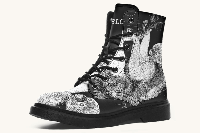 The Sloth Stays White Black Boots - Jaded Lament