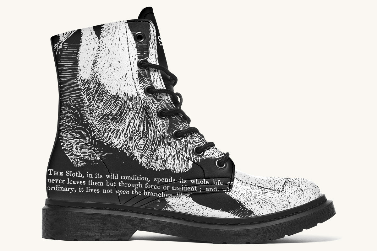 The Sloth Stays White Black Boots - Jaded Lament