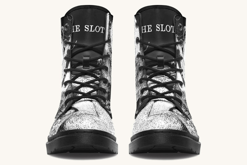 The Sloth Stays White Black Boots - Jaded Lament