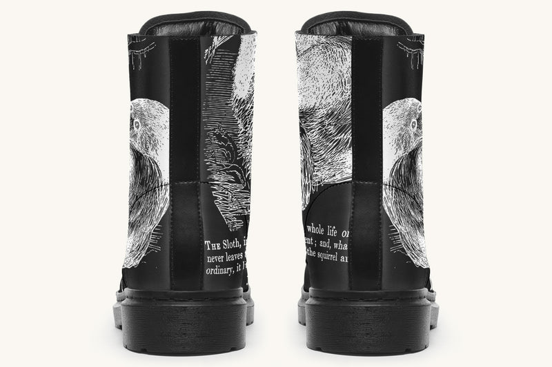 The Sloth Stays White Black Boots - Jaded Lament