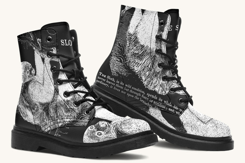 The Sloth Stays White Black Boots - Jaded Lament