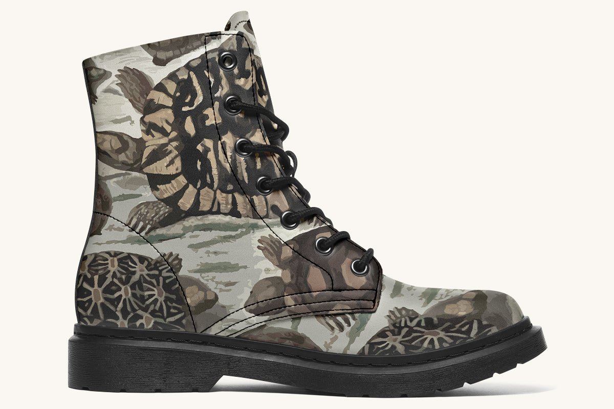 Turtle Time Desaturated Boots - Jaded Lament