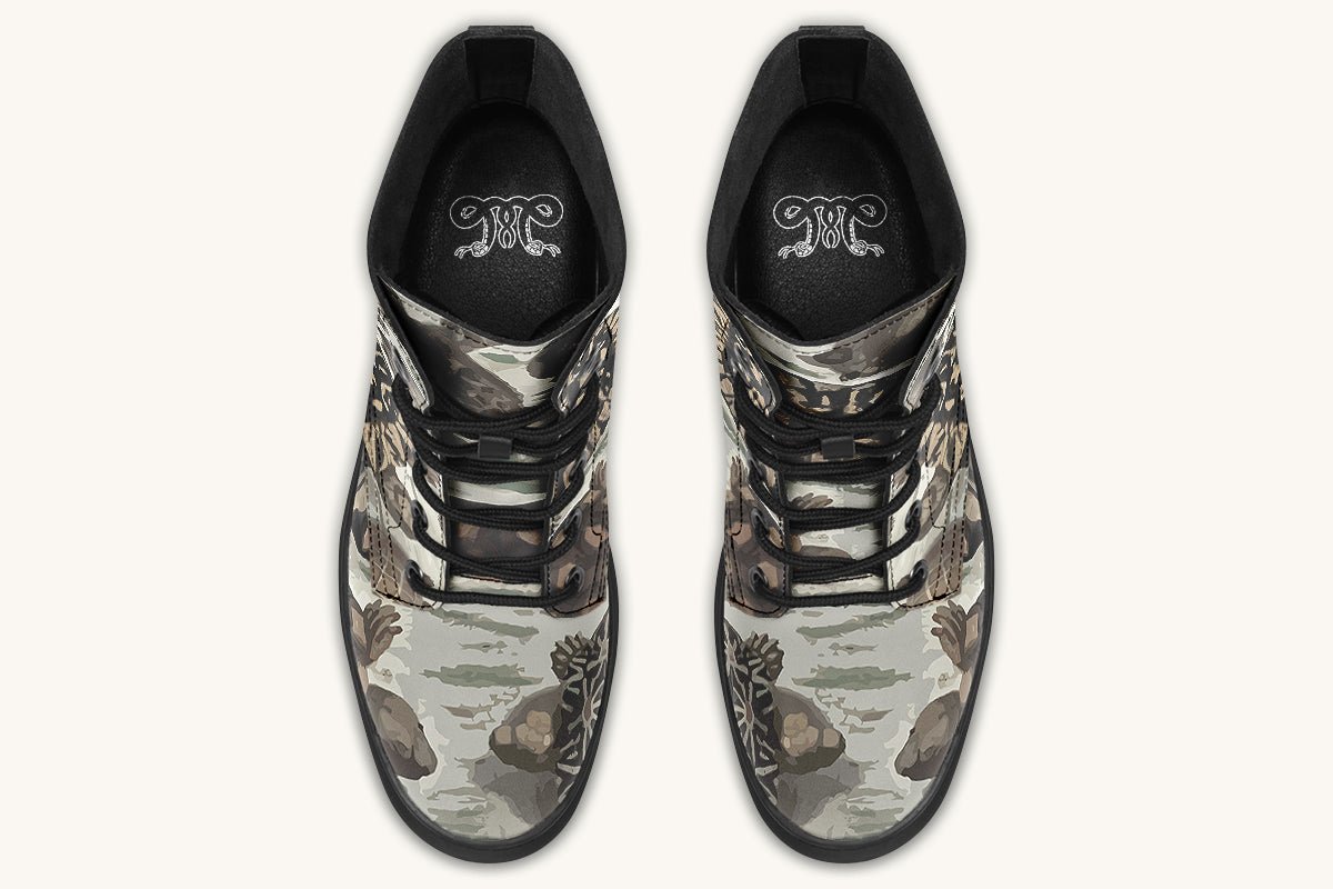 Turtle Time Desaturated Boots - Jaded Lament