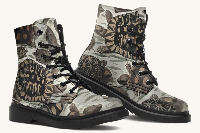 Turtle Time Desaturated Boots - Jaded Lament