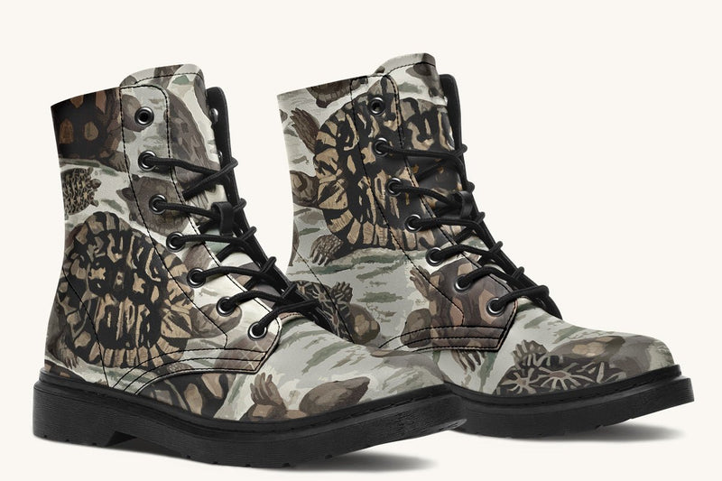 Turtle Time Desaturated Boots - Jaded Lament