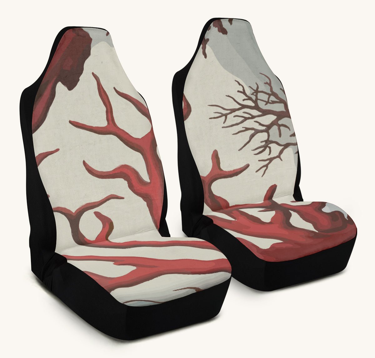 A Bloodroot Coral Sea Car Seat Cover - Jaded Lament