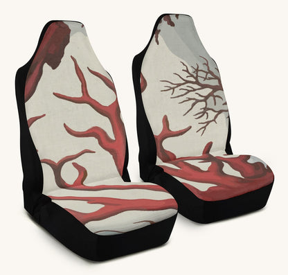 A Bloodroot Coral Sea Car Seat Cover - Jaded Lament