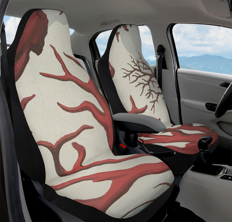 A Bloodroot Coral Sea Car Seat Cover - Jaded Lament
