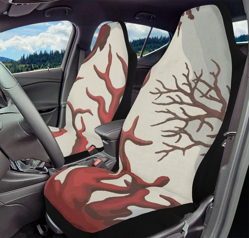 A Bloodroot Coral Sea Car Seat Cover - Jaded Lament