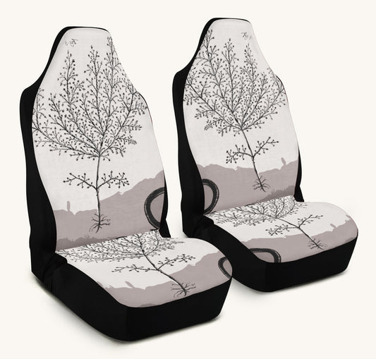 A Delicate Breath B W Car Seat Cover - Jaded Lament