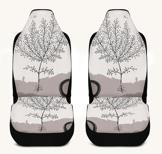 A Delicate Breath B W Car Seat Cover - Jaded Lament