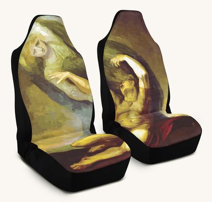 Achilles Weeps For Patroclus Car Seat Cover - Jaded Lament