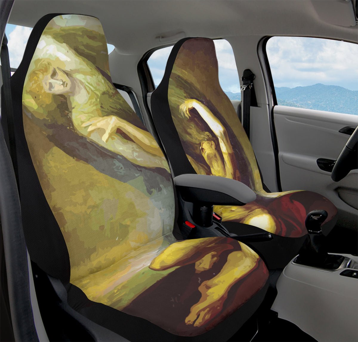 Achilles Weeps For Patroclus Car Seat Cover - Jaded Lament