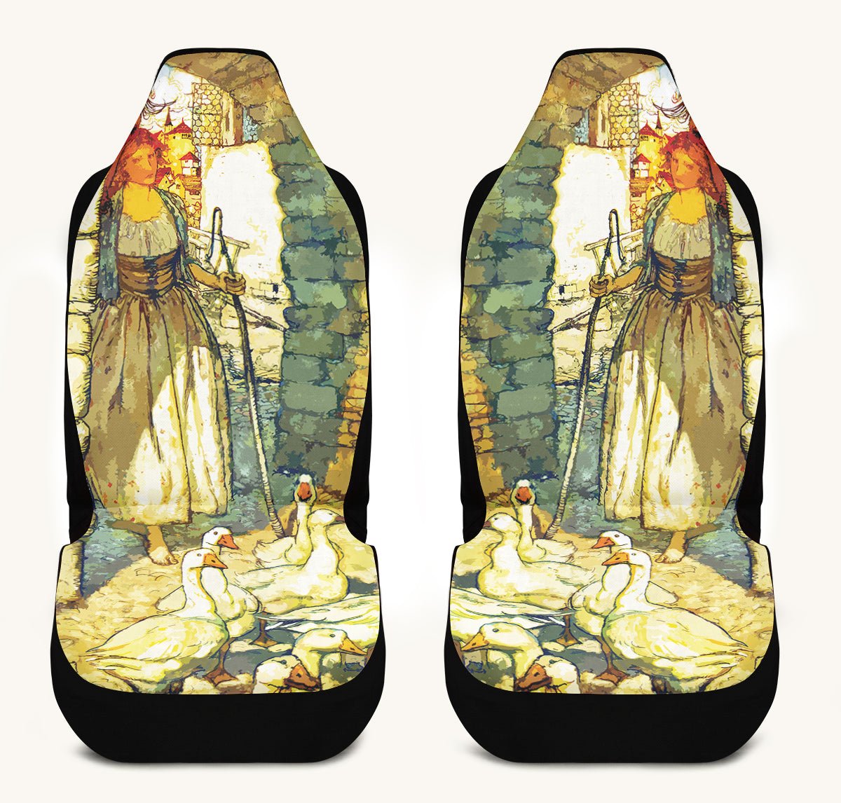 Alas Dear Goose Girl Car Seat Cover - Jaded Lament