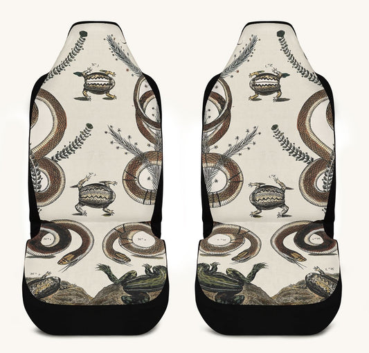 An Arrangement of Frogs and Snakes Car Seat Cover - Jaded Lament