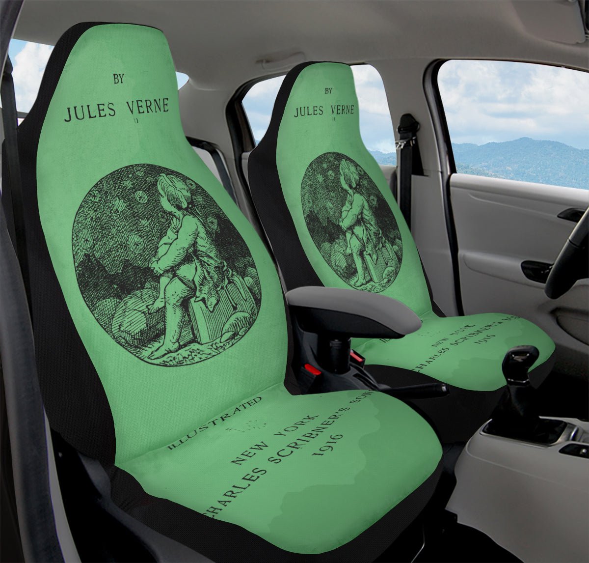 Beneath The Green Silence Car Seat Cover - Jaded Lament