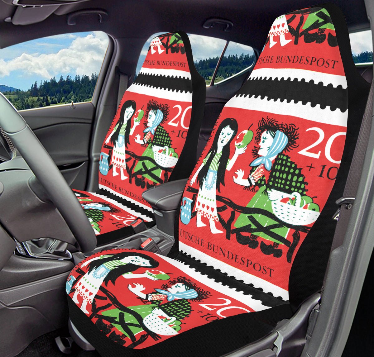 Beneath The Red Canopy Car Seat Cover - Jaded Lament