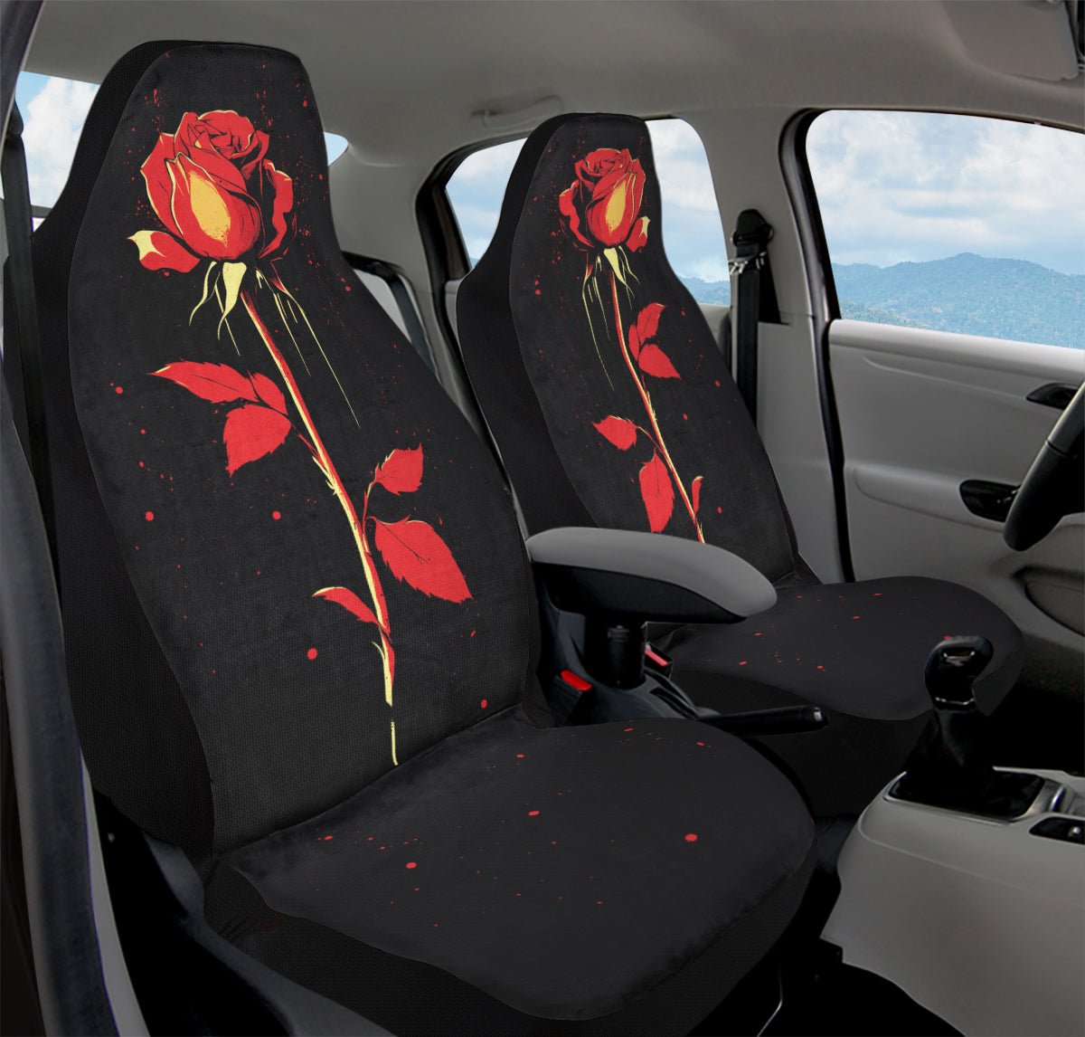 Bleeding Rose Car Seat Cover - Jaded Lament