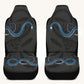 Blue Snake Black Car Seat Cover - Jaded Lament