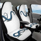 Blue Snake White Car Seat Cover - Jaded Lament