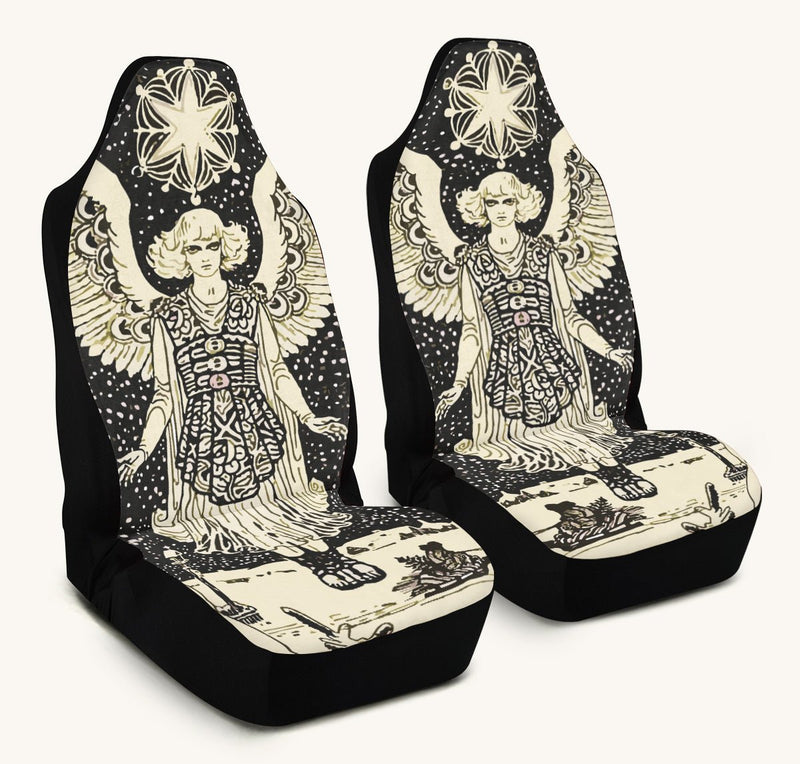 Call Upon the Star Black Car Seat Cover - Jaded Lament