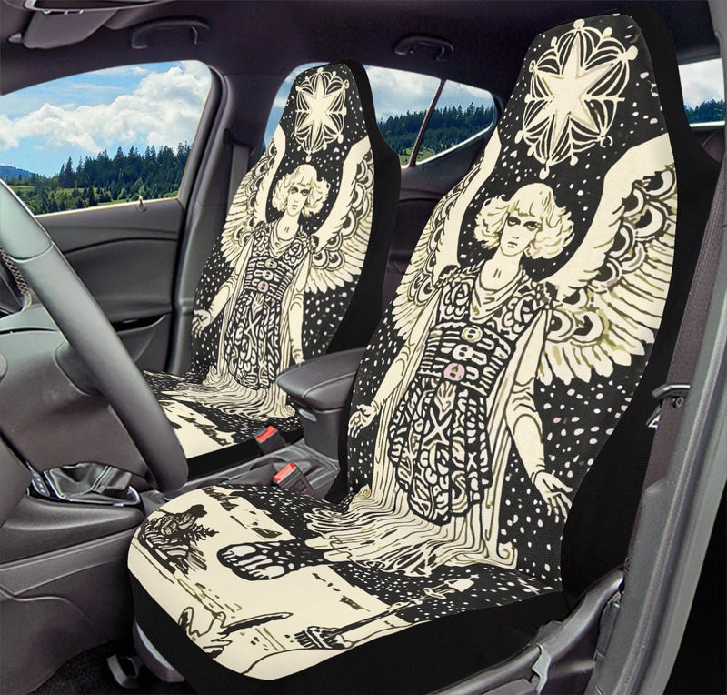 Call Upon the Star Black Car Seat Cover - Jaded Lament