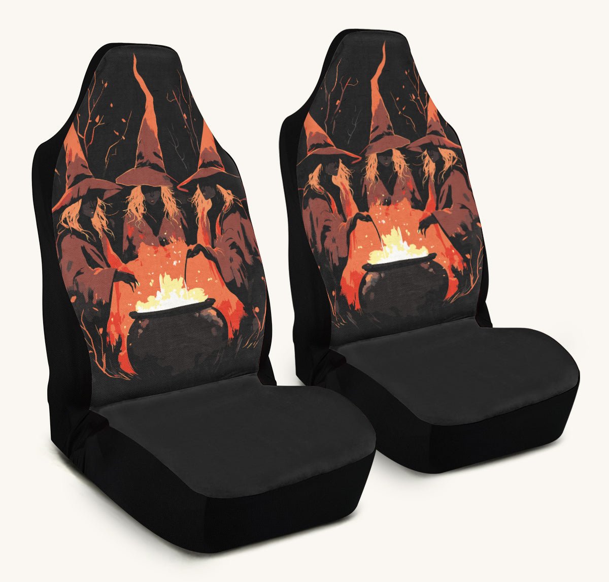 Double Double Toil And Trouble Car Seat Cover - Jaded Lament